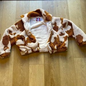 Cow print jacket, women’s